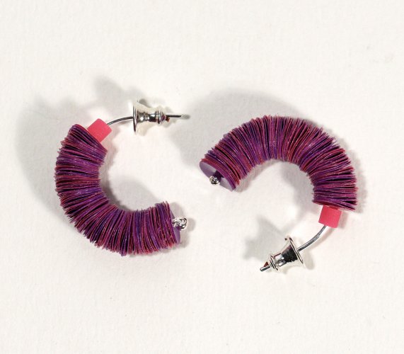 Half Hoop Earrings by Rachel Darbourne - alternative image