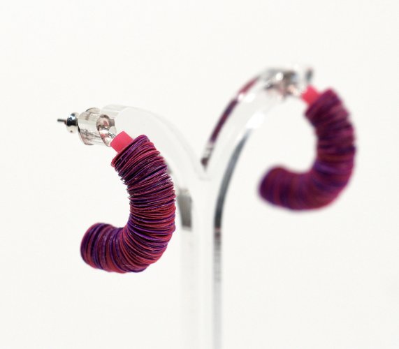 Half Hoop Earrings by Rachel Darbourne - alternative image