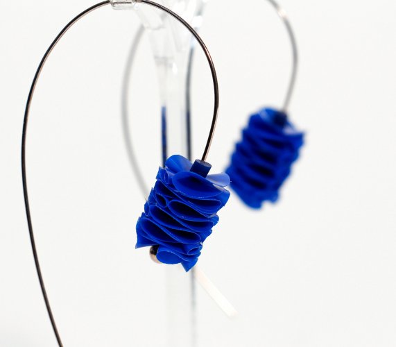 Curved Earrings, long by Rachel Darbourne - alternative image