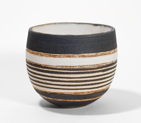 Black & White Striped Bowl by Rosalie Dodds - alternative image