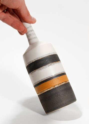 White/Black & Orange Bottle by Rosalie Dodds - alternative image