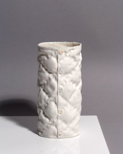 Stitched Quilting Oval Vase by Sarah Grove - alternative image