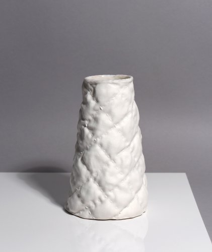 Stitched Quilting Conical Vase by Sarah Grove - alternative image