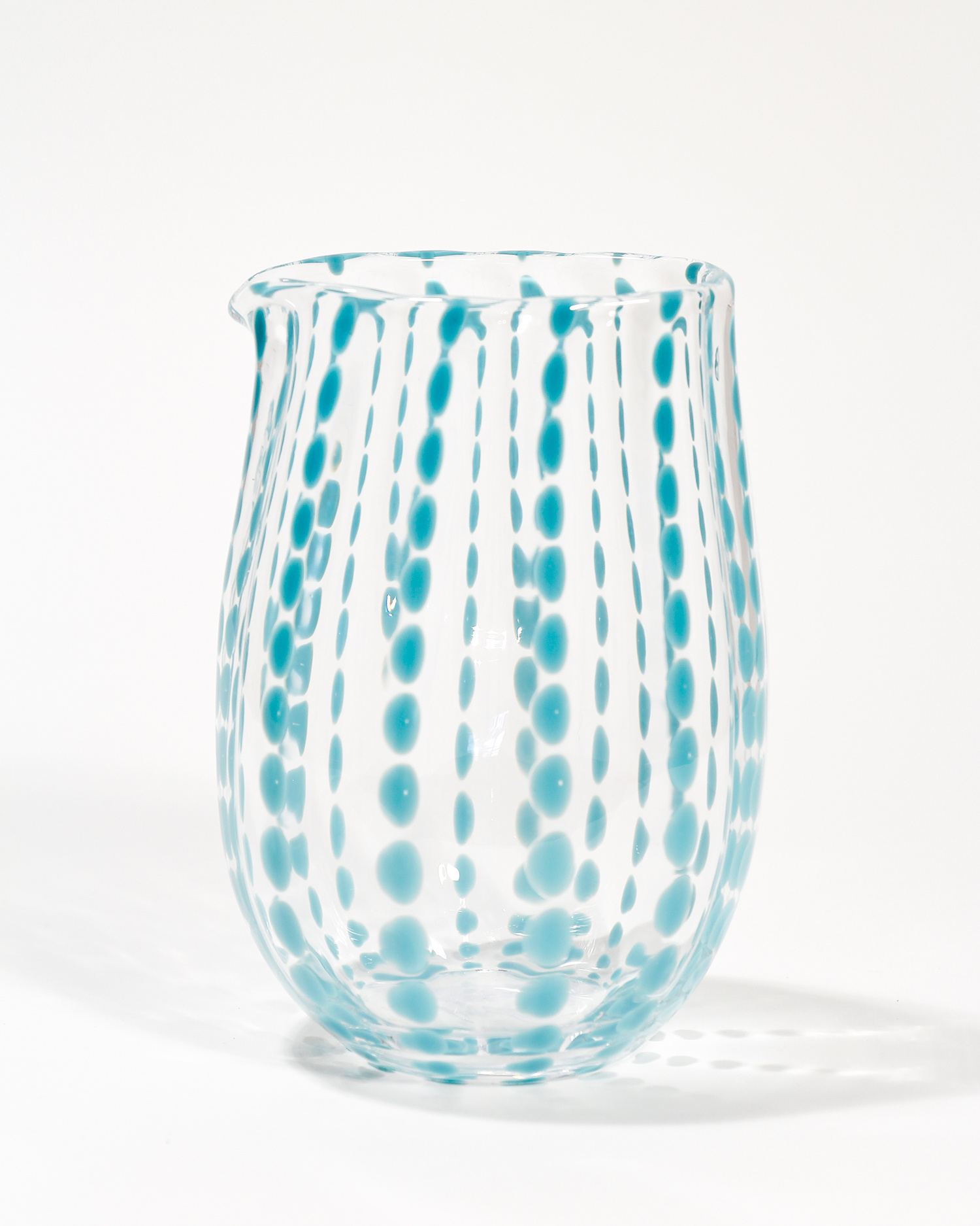 Spotty Jug, turquoise by Stewart Hearn