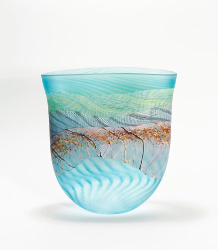 Flint Flat Vase, large/medium by Thomas Petit - alternative image