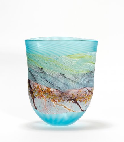 Flint Flat Vase, small by Thomas Petit - alternative image