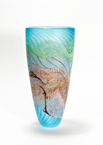 Flint Tall Vase, medium