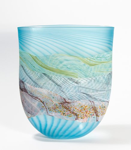 Flint Flat Vase, medium by Thomas Petit - alternative image