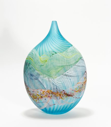 Flint Teardrop Vase, medium