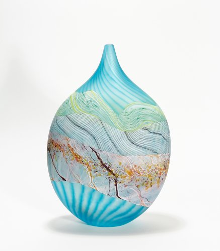 Flint Teardrop Vase, medium by Thomas Petit - alternative image