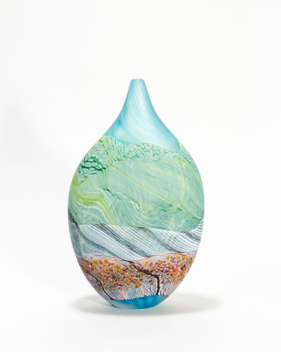 Flint Teardrop Vase, small