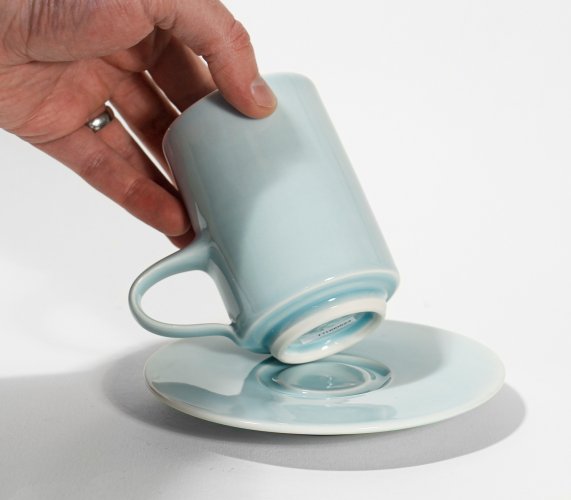 Cup & Saucer - Blue by Tricia Thom - alternative image