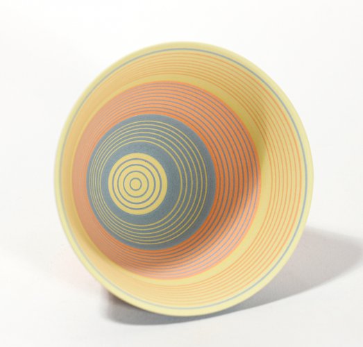 Petite Curved Blue, Orange, Yellow Saturn by Sara Moorhouse - alternative image