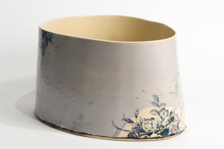 Short Blue Vessel by Virginia Graham - alternative image