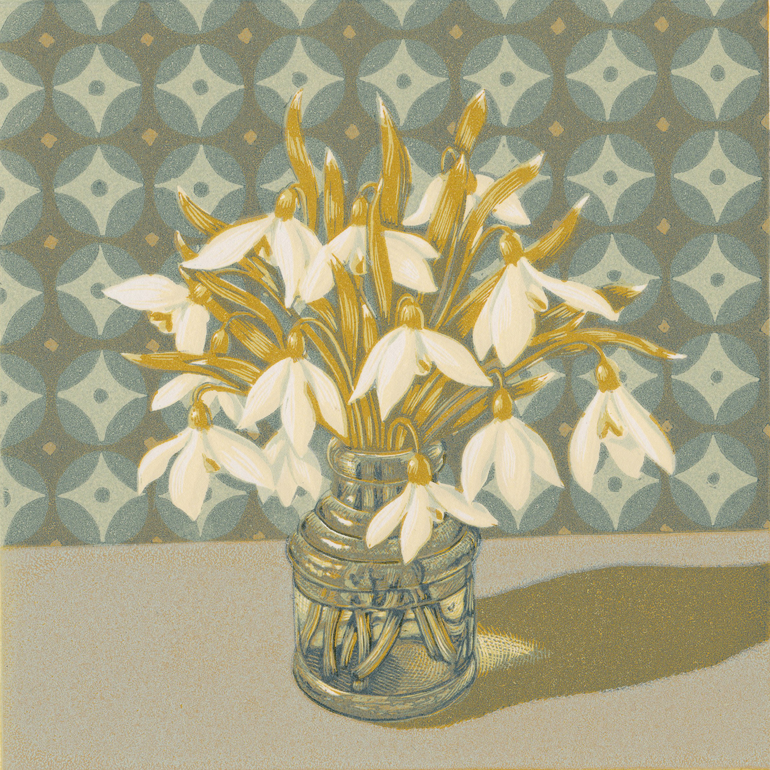 Inkwell Snowdrops by Vanessa Lubach