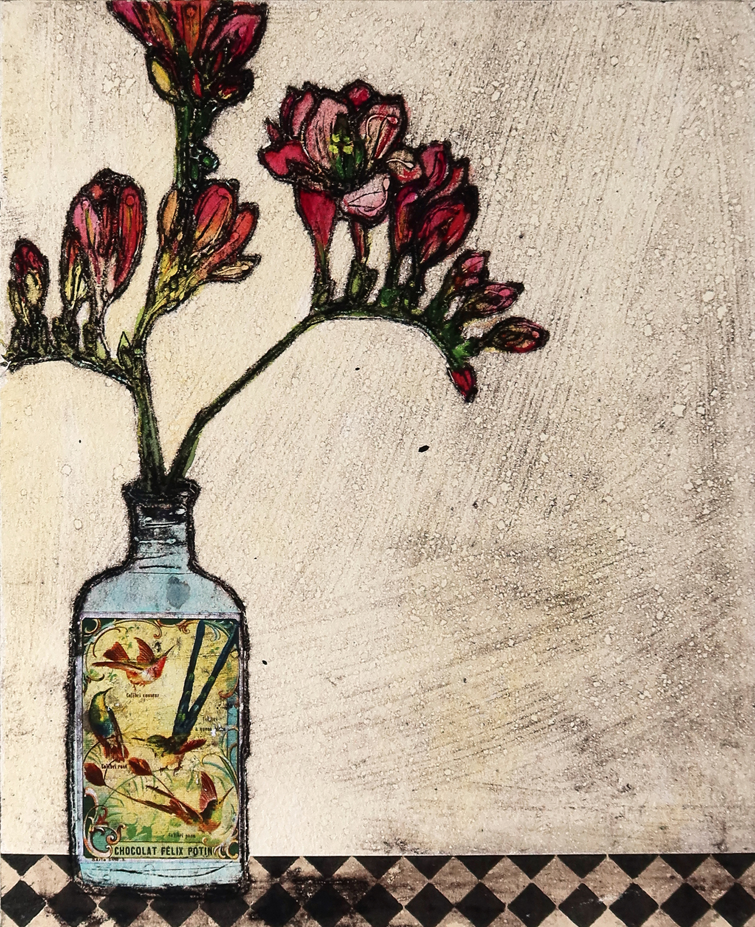 Freesias by Vicky Oldfield