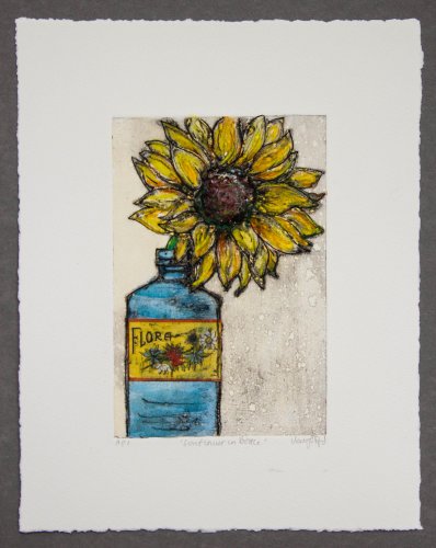 Snflower in Bottle by Vicky Oldfield - alternative image