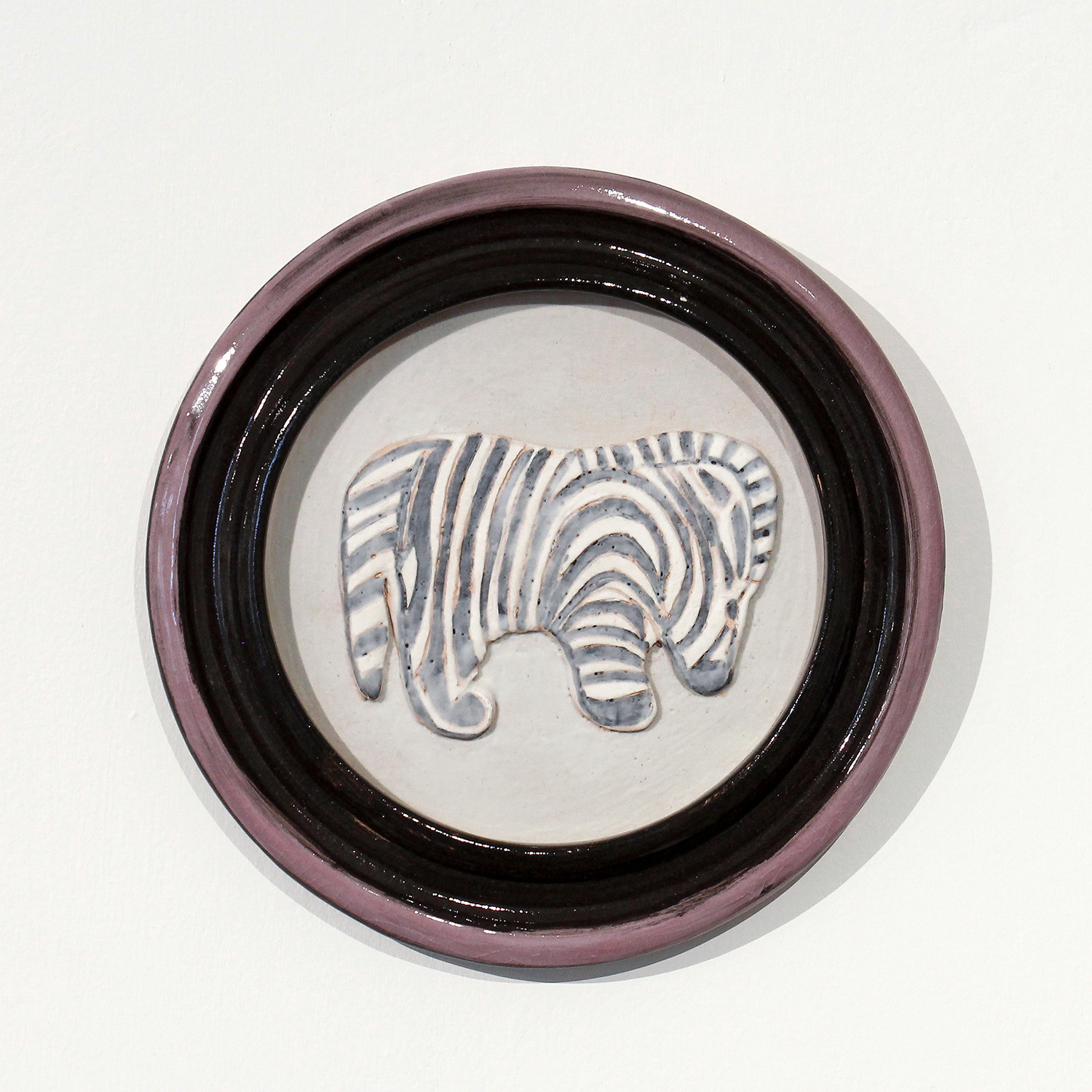 Zebra Wall Plate by Vanessa Tannahill