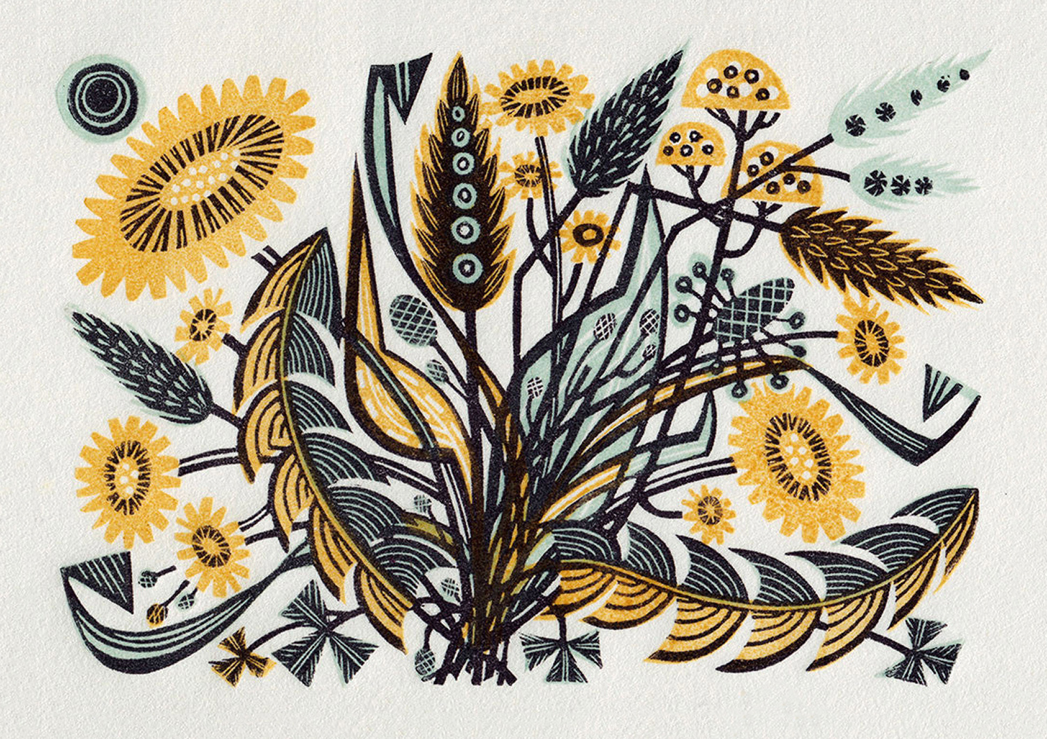 Dandelion Track II by Angie Lewin