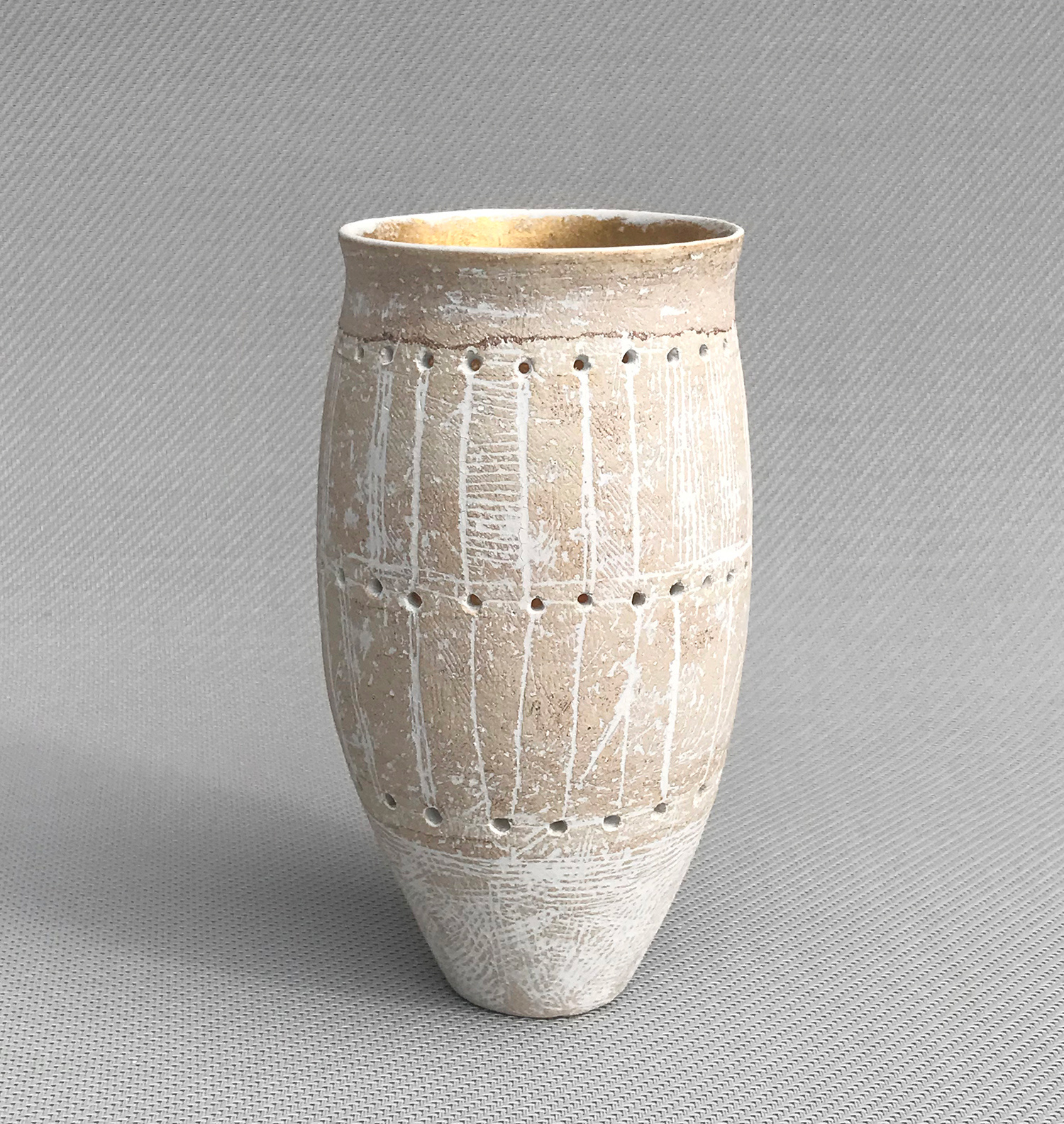 Pierced Pot ii by Sarah Jenkins